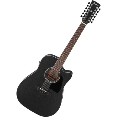Ibanez Електро-акустична китара Ibanez - AW8412CE Open Pore, Weathered Black (396439)