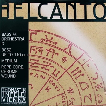 Thomastik Belcanto BC62 D Double Bass 3/4 Medium Струни за контрабас (THBC62)