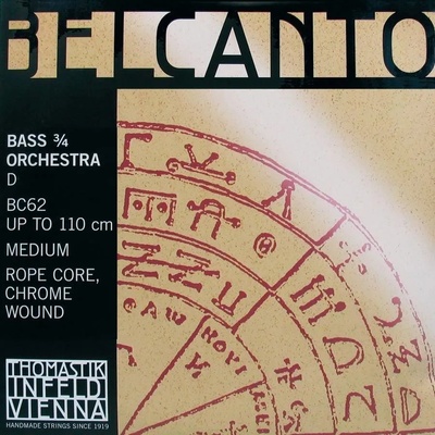 Thomastik Belcanto BC62 D Double Bass 3/4 Medium Струни за контрабас (THBC62)