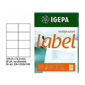 Igepa Group Mondi LABELS A4 IGEPA 105 X 74.0 MM WHITE (100)