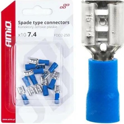 AMIO Elektrické konektory – samice (vsuvka) 7.4mm 1.5-2.5mm2 15A 10 ks