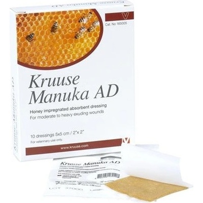 Manuka náplasť med AD, absorbujúce sterilné krytie Kruuse 5 x 5 cm