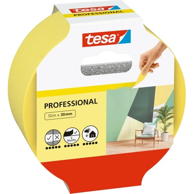 Tesa Professional maliarska krycia páska 30 mm x 50 m žltá