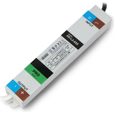 Napájecí zdroj pro LED Akyga 12V / 2,0A / 25W - vodotěsný
