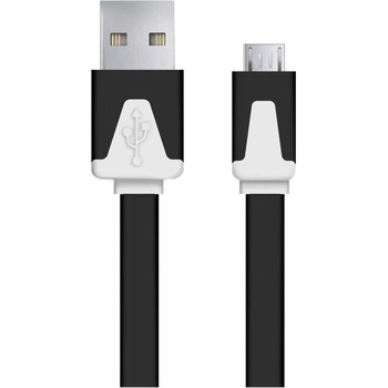 Esperanza EB182K - 5901299919934 Micro USB 2.0 A-B M/M, 1,8m, plochý, černý