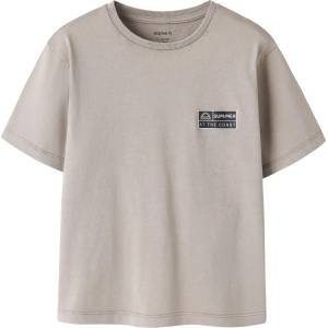 NAME IT Детска тениска Name it Kid's Fandel S/S Top T-shirt - Vintage Khaki - размер 104 (EU) (704-6375-0413)