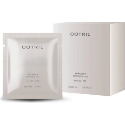 Cotril SOS Scalp Detoxikační jíl na vlasovou pokožku 12 x 50 ml