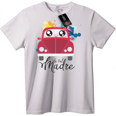 NOONEBRAND Тениска Сладка Червена Кола - 3XL, White