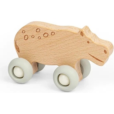 Bigjigs Toys Domáci maznáčik na kolieskach Safari Hippo