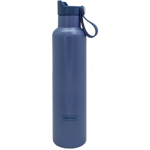 Vin Bouquet Nerthus Двустенна спортна бутилка с дръжка Click Cap, цвят тъмно син - 750 мл (VB-FIH-1342)