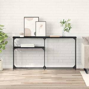 vidaXL Конзолнамаса Черния дъб 146 x 22.5 x 75 см Инженерна дървесина (882216)