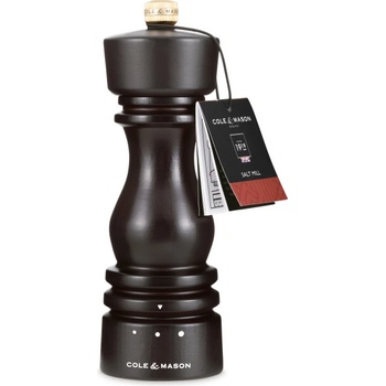 Cole & mason Мелничка за сол LONDON - 18 см. - цвят тъмен шоколад - с механизъм за прецизност (Cole-&-Mason-H-233120)