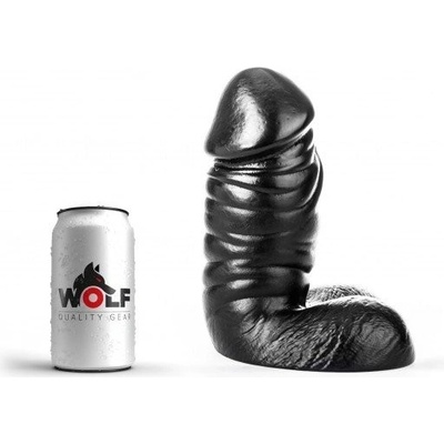 Wolf Commander M, čierne dildo s Vac-U-Lock 24,5 x 8,9–10,9 cm
