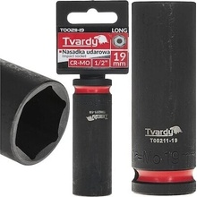 TVARDY Rázová nástrčná hlavice prodloužená 1/2", 19 mm, CrMo - T00211-19