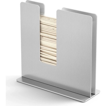 Zack Поставка за клечки за зъби LINU 9 см, сребърен, неръждаема стомана, Zack (ZACK20262)