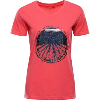 ALPINE PRO Дамска памучна тениска ALPINE PRO DORENA calypso coral вариант pb ALPINE PRO | Cherven | ЖЕНИ | XS