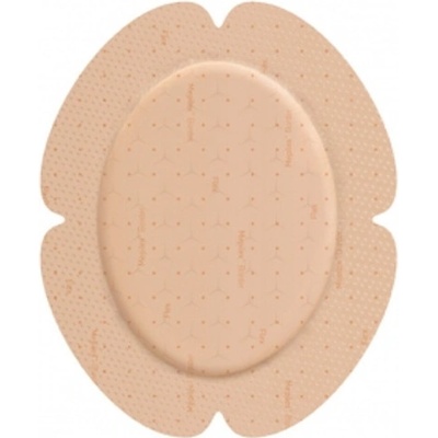 Mepilex Border Flex 15 x 19 cm samolepivé krytie s mäkkým silikónom oválne 5 ks
