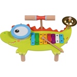 Goki Музикална играчка Goki - Ксилофон, крокодил (61854) - baby