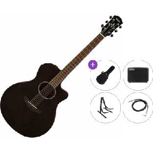 Yamaha APX 600M Premium SET Smokey Black Електро-акустична китара Джъмбо