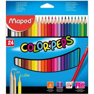 Maped Цветни моливи Мапед maped color'peps 24 цвята