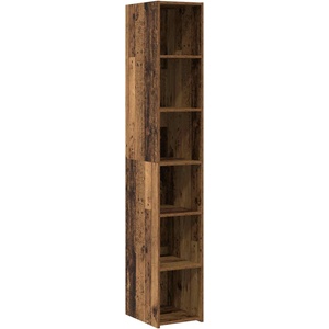 vidaXL Висок шкаф Старо дърво 30 x 41 x 185 см Инженерна дървесина (8010943)