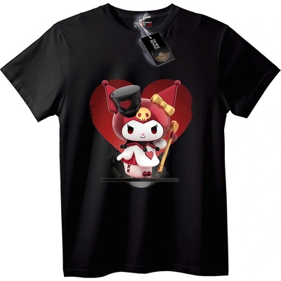 NOONEBRAND Тениска Череп с Сърце и My Melody - 5XL, Black
