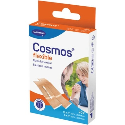 COSMOS Flexible elastická textilná na rany inov. 2025 20 ks