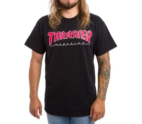 Thrasher Outlined black red