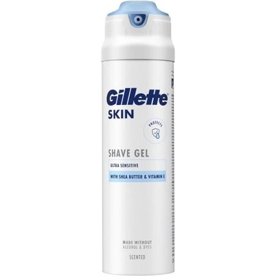 Gillette Skin Ultra Sensitive Shave Gel защитен и успокояващ гел за бръснене 200 ml за мъже