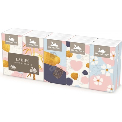 Harmony Ladies papírové kapesníčky 3-vrstvé 10 x 10 ks – Sleviste.cz
