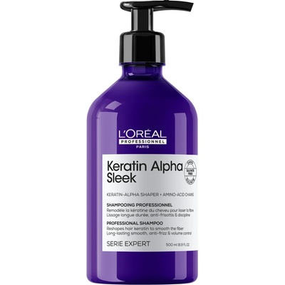 L'Oréal Professionnel uhladzujúci šampón Keratín Alpha Sleek Shampoo 500 ml