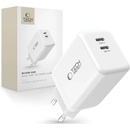 Tech-Protect NC45W White 2x Type-C (5906302372393)