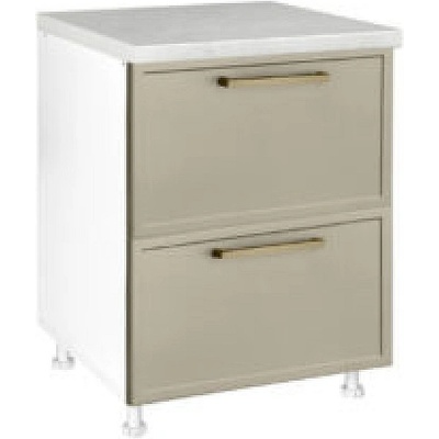 Matis Кухненски шкаф долен с две чекмеджета alba d60 2f pl-box маслина