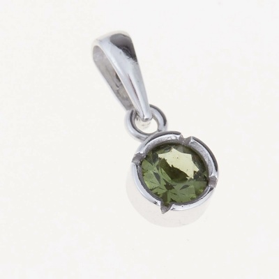 My Moldavite Stříbrný přívěsek s vltavínem 1032