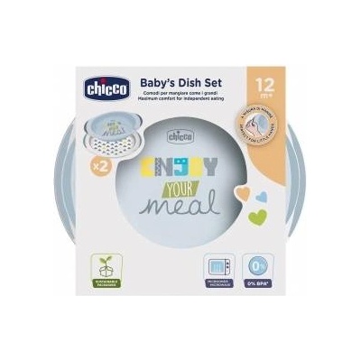 Chicco Set of 2 plates green