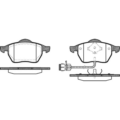 Sada brzdových platničiek kotúčovej brzdy REMSA 0390.02