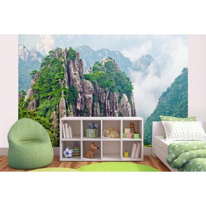 DIMEX ART Самозалепваща се флизелинова фототапета жълти планини 375 x 250 см