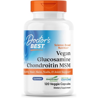 Doctor's Best Vegan Glucosamine Chondroitin MSM, 120 капсули, Doctor's Best (DRB-00500)