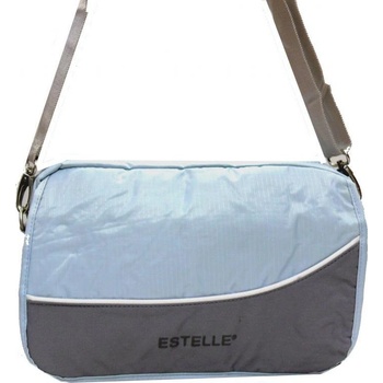 Estelle látková klopnová kabelka 8477 modro světle šedá