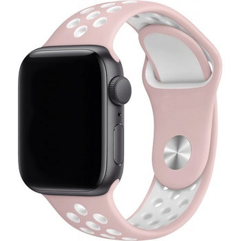 Eternico Sporty na Apple Watch 38 mm/40 mm/41 mm Cloud White and Pink AET-AWSP-WhPi-38