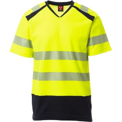 Payper WAY Reflexné tričko Fluorescent yellow-Navy blue 5XL