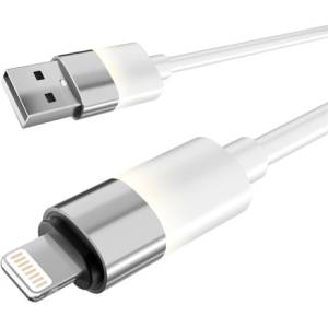 AVAX CB311 GLOWY 2 м USB-A - Lightning бял кабел за зареждане AVAX_CB311 (AVAX_CB311)