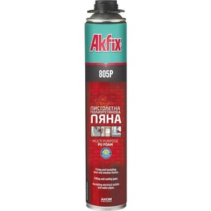 Akfix Пистолетна полиуретанова пяна akfix 805p 750 мл
