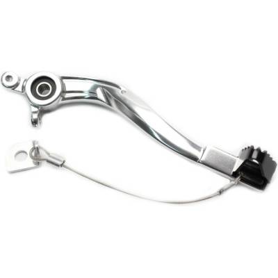 MOTION STUFF brzdový pedál 83P-0921002 silver body, black steel fixed tip Pevný hrot z ocele