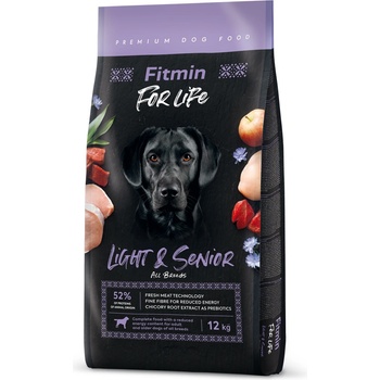 Dibaq Fitmin For Life Light & Senior храна за кучета 12 kg