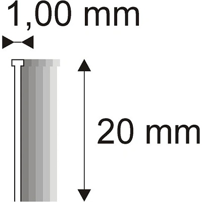 Truhlářské Brady Narex 12/20 (18G) - 1 x 20 mm - 5.000 ks