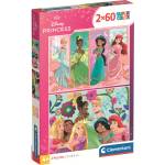Clementoni Детски пъзел Clementoni от 2 x 60 части - Принцесите на Дисни (24824) - baby