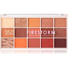 MUA Makeup Academy Professional 15 Shade Palette paletka očných tieňov Firestorm 12 g