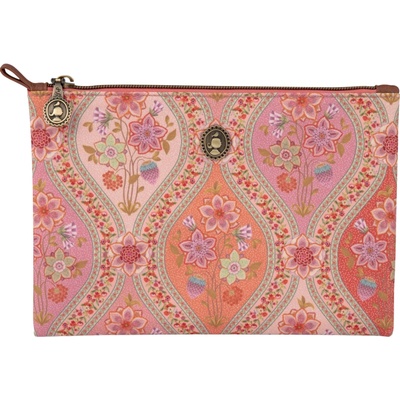 Pip Studio plochá kozmetická taštička Charly Ornamento oranžová