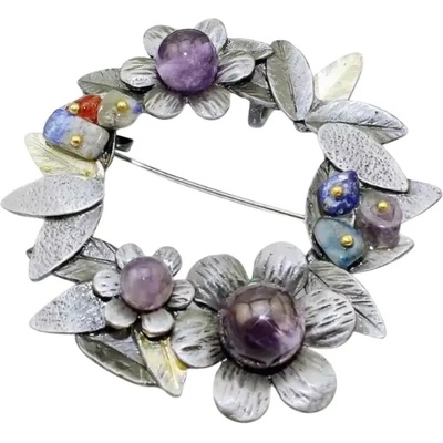 Amparo Miranda Brošňa Flower Vintage Style MF65